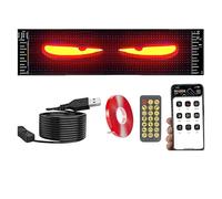 YASTA Insegna Luminosa Programmabile Scritta LED Personalizzata 60 CM Occhi LED Per Camion Pannello luminoso Auto USB Tabella Flessibile Bluetooth App Controllo Display Negozi Hotel Vetrine