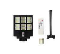 YASTA Lampione led esterno con pannello solare 600W Faro Led Stradale Con Staffa Telecomando Sensore movimento
