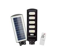YASTA Lampione Solare Led Esterno 300 Watt Luci Da Esterno Giardino Luce Fredda Crepuscolare e Sensore di Movimento con Telecomando Faro led Stradale con Pannello Solare