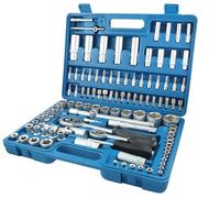 YASTA Set Di Chiavi A Bussola e Chiavi A Cricchetto Con Valigetta 108 Pezzi Set Bussole Cricchetto Cacciavite Attrezzi Per Meccanico e Fai Da Te