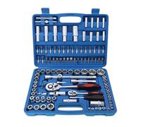 YASTA Set Di Chiavi A Bussola e Chiavi A Cricchetto Con Valigetta 108 Pezzi Set Bussole Cricchetto Cacciavite Attrezzi Per Meccanico e Fai Da Te