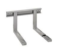 Supporto Microonde Regolabile Staffa Parete Muro Carico Max 300kg Grigia