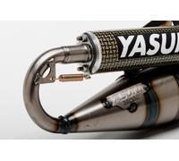 YASUNI TUB420B EXHAUST R SCOOTER 2 STROKE BLACK PIAGGIO ZIP 50 AC 2T 2017