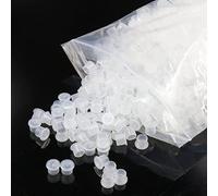 YATEICBC 100Pcs Tazze per inchiostro per tatuaggi, Tappi per inchiostro per tatuaggi, Tazze per inchiostro, Coppette Porta in Plastica Pigment Tatuaggi,Tappi Tattoo Ink Caps
