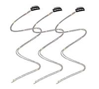 YATEICBC- 3 PCS Scintillante Catena di Diamanti Nappe Strass Capelli Clip Intrecciati sporchi Banda di Capelli, Fascia da Sposa per la Decorazione dei Capelli di Nozze