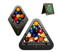 Yately Bitman-Rack 9-Ball PRO - Sistema di Rack per Biliardo di Precisione Senza Interruzioni, Legno Massello per 8-Ball/9-Ball - Strumento Professionale per Tavoli da Biliardo(PCS)