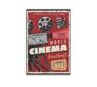 YATERQKWE Poster per festival del cinema, per soggiorno, camera da letto, decorazione artistica da parete, 50 x 75 cm, senza cornice