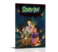 YATERQKWE Scooby Doo Poster di design per soggiorno, camera da letto, decorazione artistica da parete, 50 x 75 cm, stile cornice