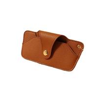 YATINGZHANG Custodia Per Occhiali Custodia for occhiali 1 custodia for portatile elegante e alla moda, for da sole in pelle PU, contenitore protettivo, accesso agli(Brown)