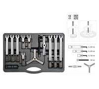 YATO 2/3 Bracci Universale Estraer del Cuscinetto Interno 12 pz 100-250mm