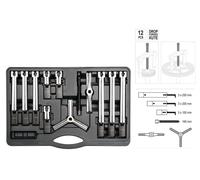 YATO 2/3 Braccio Universale Interno Estrattori di Cuscinetti a Sfere 12Tlg