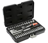 YATO 38 Pezzi Set Chiavi a Bussola Con Cricchetto Tipo2 XS 1/4” Cromate Nere