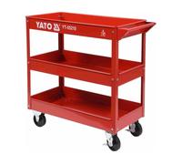 YATO Carrello di Qualità Carrello con Ruote Cuscinetto 3 Mensola Soggetti