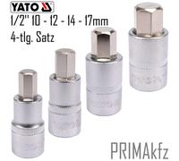 YATO Chiave a Bussola Brugola Chiavi a Brugola 1/2 " 10, 12, 14, 17mm