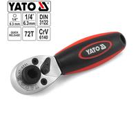 YATO Chiave A Cricchetto Mini Con Nuss E Bits 1/4"