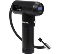YATO Compressore portatile a batteria, 2 Ah, 6,9 bar, manometro digitale a LED, 25 l/min, gonfiaggio pneumatici, biciclette, quad, palloni, avvio di ricarica USB, illuminazione, compatto