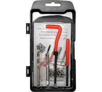 Yato Kit di riparazione filettatura M5 x 0,8 mm | riparazione filettatura viziata con inserto elicoidale M5 | Set con punta e matrice per misure specifiche e molle elicoidali