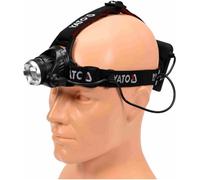 YATO Lampada Frontale da Testa 10W 450lm XM-L2 Zoom Power LED Officina All Hell