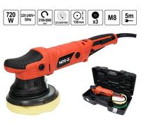 Yato Levigatrice 150mm 720W + Box Cura Auto + 3 Dischi di Lucidatura