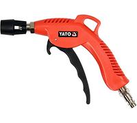 Yato Pistola di scarico professionale ad aria compressa con bocchetta turbo Venturi, 6,2 bar, 1/4" (6,3 mm), attacco ad aria compressa standard, regolabile, graduale del flusso d'aria