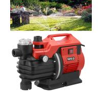 YATO Pompa da Giardino 1300W 5000l/H di Pressione Con Manometro & Prefiltro