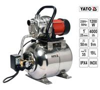 YATO Pompa Domestica 1200W da Giardino Portata 4000l/H Fornitura Acqua