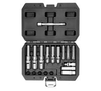 Set Chiavi Per Candelette 18 Pz Con Snodo 1/4" E 3/8" YATO