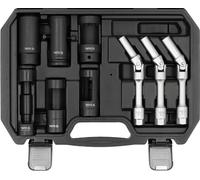 YATO Set di attrezzi da 9 pezzi per candelette e iniettori supporto da 3/8" e...