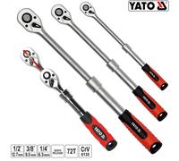 YATO Telescopio Chiavi a Raschietto Cricchetto Reversibile 1/2 " 3/8 " 1/4 "