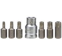 Yato YT-0416 - Set di punte per cacciavite Torx, 7 pezzi T25-T55