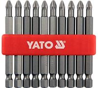 Yato, YT 0480, punte da 75 mm per cacciavite PH2, in acciaio S2, 10 pezzi
