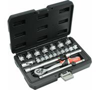 YATO YT-38561 Cassetta Crack Ratchet 22 Pezzi Chiavi a Bussola 3/8