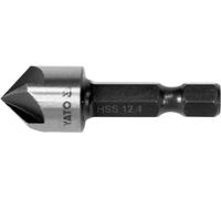 YATO Fresa conica professionale HSS, punta di posizionamento, indistruttibile grazie al basso attrito, massima resistenza al calore, dimensioni a scelta 6,3/8,3/10,4/12,4/16,5/20