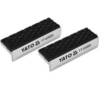 YATO Ganasce protettive professionali per morsa in alluminio con rivestimento morbido, 2 pezzi, magnetiche, universali, protezione ottimale per la vostra fabbrica