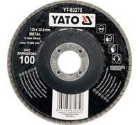Yato yt-83273 - Disco a lamelle - di Fibra di vetro di forme regulares Que respaldan 125 mm, grana 60