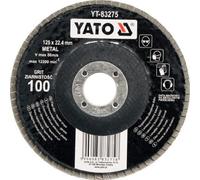 Yato yt-83276 - Disco a lamelle - di Fibra di vetro di forme regulares Que respaldan 125 mm grana 120