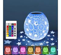 YATOSEEN Roly-Poly Luce D'atmosfera, Lampada per Proiettore A Forma di Uovo D'oca a Forma di Stella a Cinque Punte Cava, Luce Notturna Ricaricabile Lampada da Comodino a 16 Colori