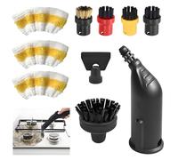 YATOSEEN Set di 10 Accessori per Pulitore a Vapore per Kärcher Easyfix SC1 SC2 SC3 SC4 SC5 Spazzola Rotonda Ugello Spazzola Setola Bocchino Ricambi