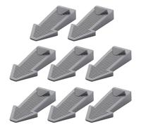 Yatrosynth 8 Pezzi Fermaporta in Gomma, Altezza Regolabile Antiscivolo Antigraffio ferma porta da pavimento per Porte e Pavimenti in Vari Materiali - Grigio