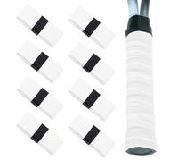 Yatrosynth 8 Pezzi Nastro Grip per Racchetta, per Padel, Tennis, Badminton. con Assorbente Antiscivolo Asciugatura Rapida sopra - Bianco