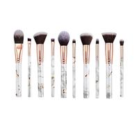 Yatrosynth Pennelli Trucco Pennelli Make Up 10Pz Set di Pennelli Trucco Professionale per Fondotinta Correttori in Polvere Ombretto Arrossito -Bianco