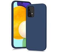 YATWIN Cover per Samsung Galaxy A52/A52S, Custodia in Silicone Morbido con Tagli di Precisione per Fotocamera, Protezione 360° con Bordi Rialzati, Blu