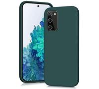 YATWIN Cover per Samsung Galaxy S20 FE, Custodia in Silicone Morbido con Tagli di Precisione per Fotocamera, Protezione 360° con Bordi Rialzati, Verde