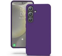 YATWIN Custodia in silicone per Samsung Galaxy S24 Plus, morbida al tatto, antiurto, sottile, resistente - Viola