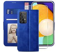 YATWIN Custodia Samsung Galaxy A32 5G, Cover a Libro Samsung Galaxy A32 5G, Flip Custodia Portafoglio in Pelle Samsung Galaxy A32 5G, Chiusura Magnetica Cover per Samsung Galaxy A32 5G - Blu Reale