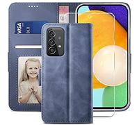 YATWIN Custodia Samsung Galaxy A32 5G, Cover a Libro Samsung Galaxy A32 5G, Flip Custodia Portafoglio in Pelle Samsung Galaxy A32 5G, Chiusura Magnetica Cover per Samsung Galaxy A32 5G - Azzurro