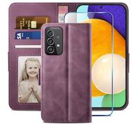 YATWIN Custodia Samsung Galaxy A52 5G, Cover a Libro Samsung Galaxy A52 5G, Flip Custodia Portafoglio in Pelle Samsung Galaxy A52 5G, Chiusura Magnetica Cover per Samsung Galaxy A52 5G - Vino Rosso