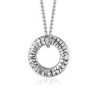 Yaumatea Collana con runa vichinga, croce celtica, martello di Thor e bussola - Pendenti norreni e celtici in acciaio inossidabile su catene da 61 cm - Gioielli regalo per uomini e donne, Regular
