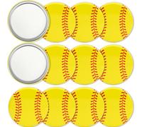 Yaure Joy 12 pezzi Softball specchio compatto softball regali per ragazze softball bomboniera forniture softball regali per la squadra