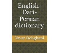 Yavar Dehghani English-Dari-Persian dictionary (Tascabile)
